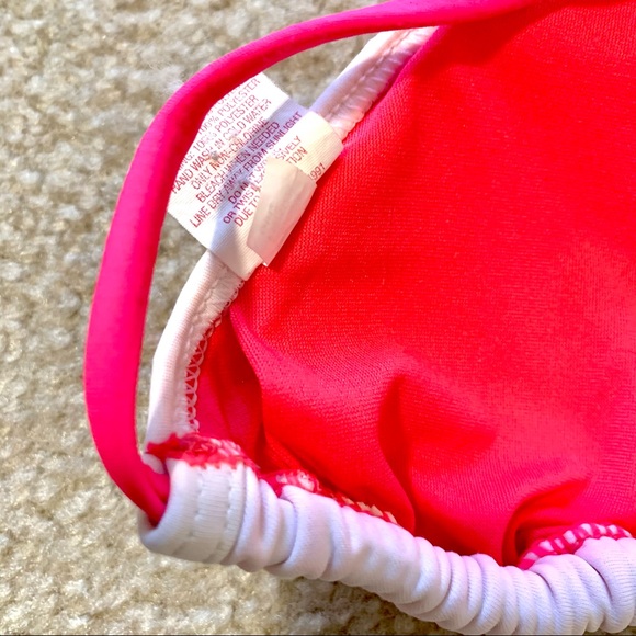 XHILARATION Pink Sequin Triangle Bikini Top—SZ. M - Picture 6 of 12